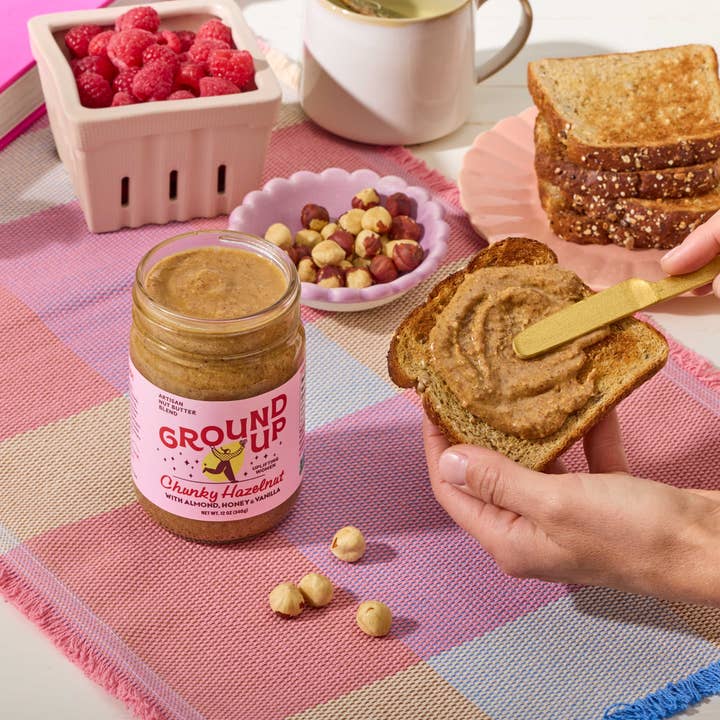 Ground Up - Wholesale Nut Butter - 12oz - Chunky Hazelnut2