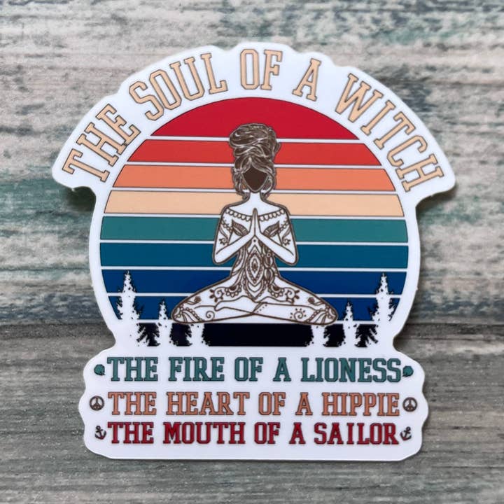 Sjæl af en heks klistermærke for engroshandel hos Zen and Meow