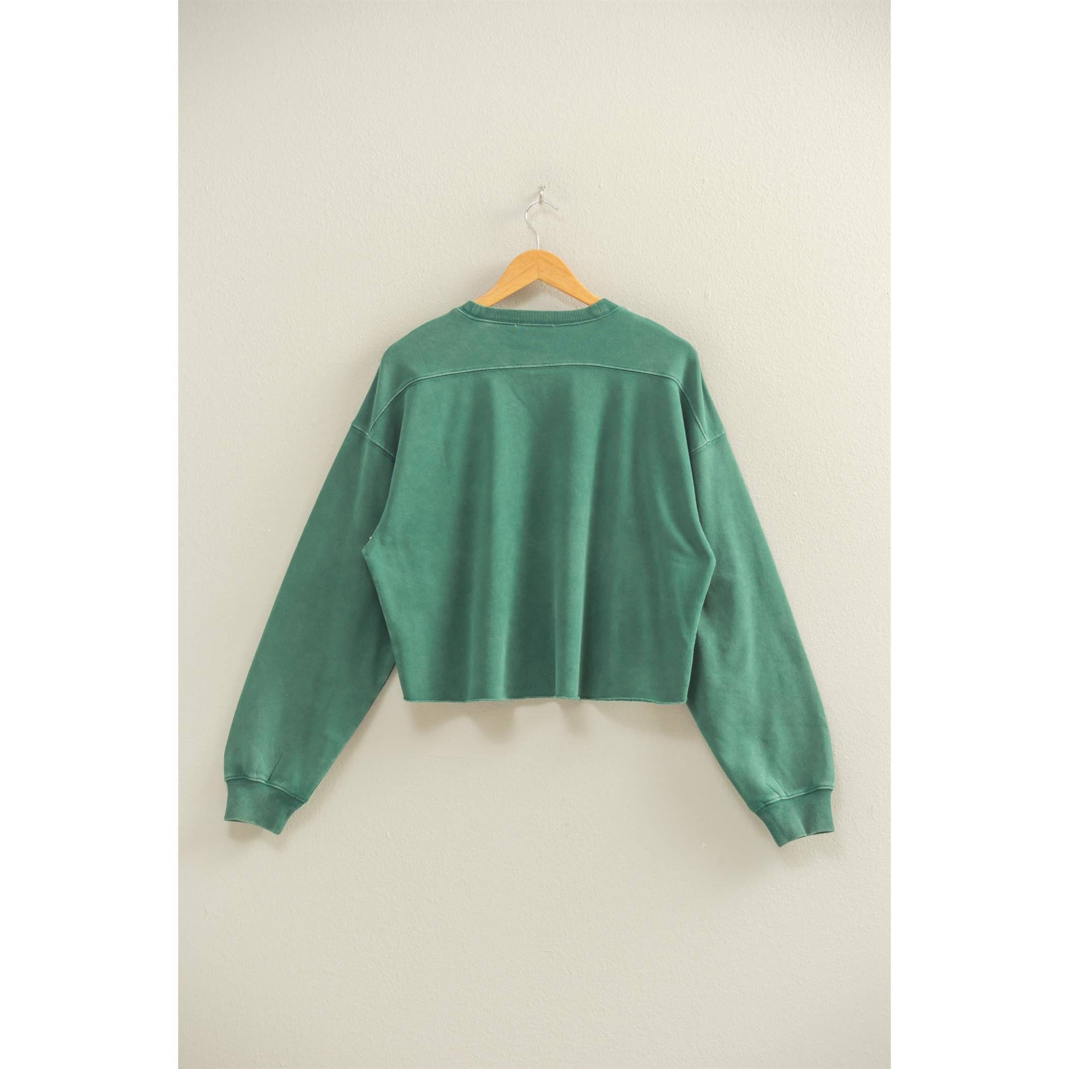 HYFVE - Wholesale Sweatshirt - Women's - Cropped Crewneck Sweatshirt With Oversized Sleeves34