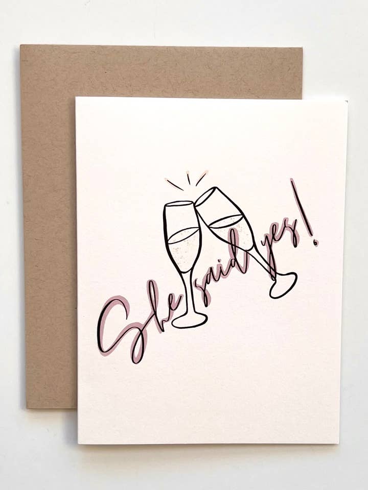 She Said Yes for wholesale by Cards Worth Sharing