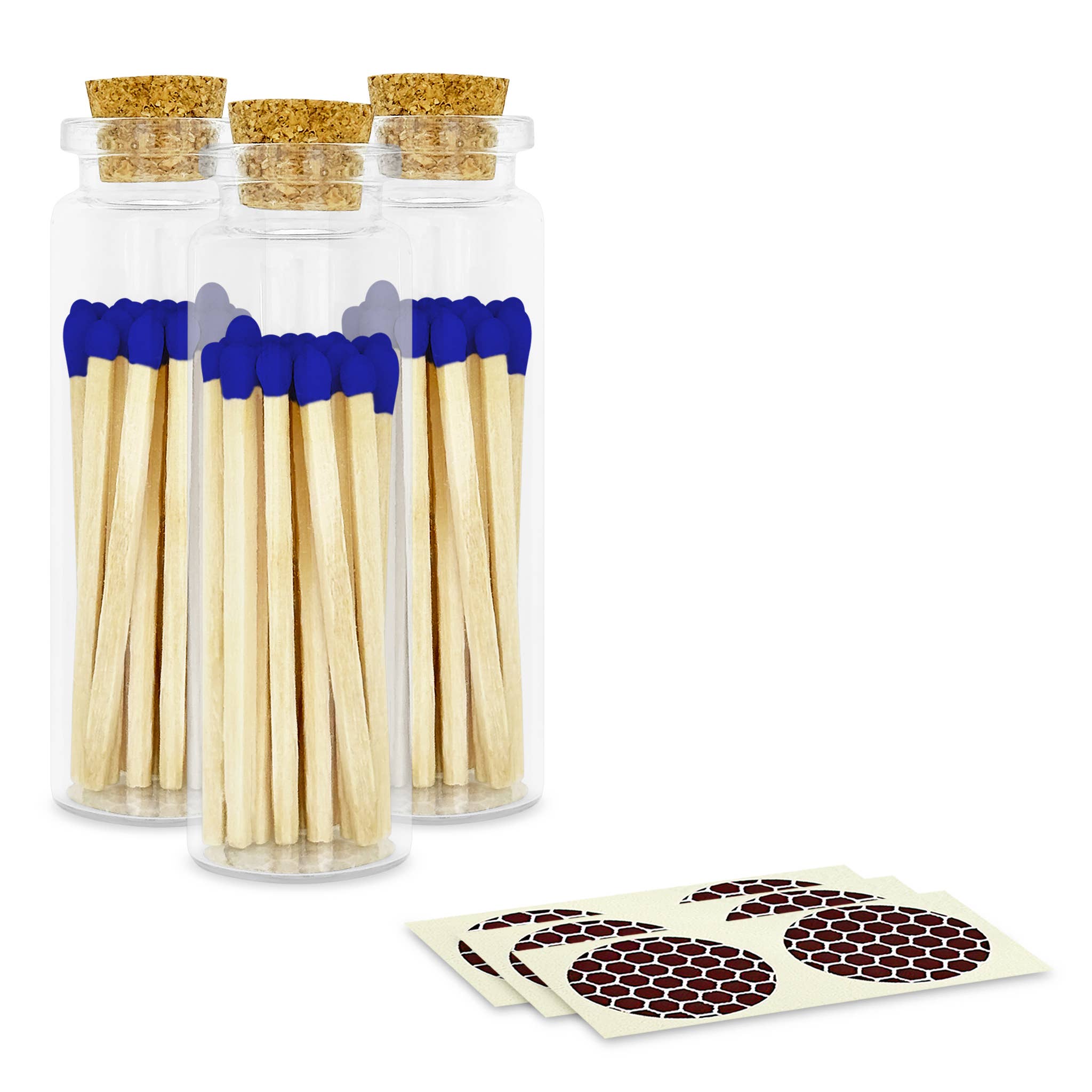 Thankful Greetings - Wholesale Matches - 2" Matches + Small Bottle - Color of Your Choice + Strikers15