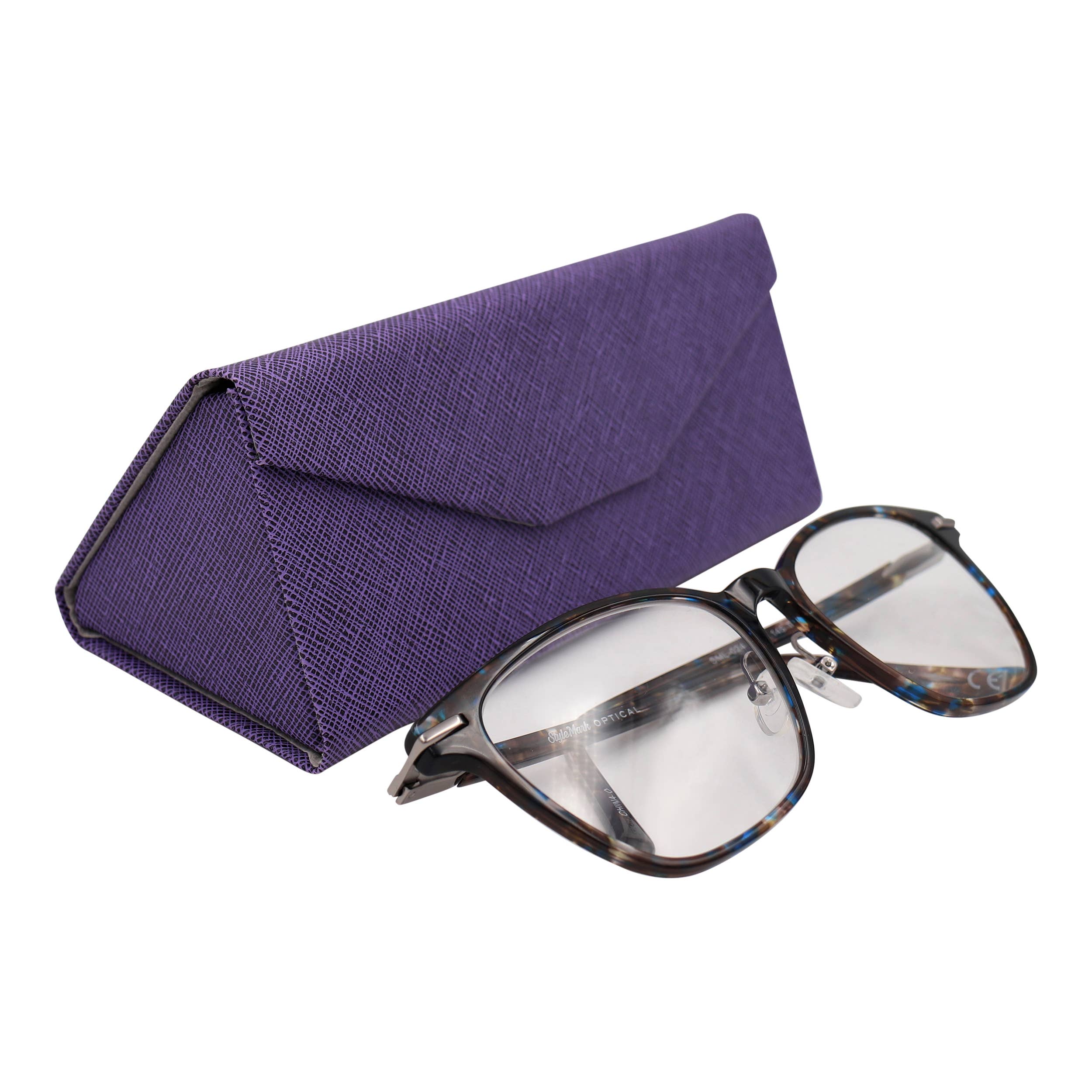 Real Sic - Wholesale Eyewear Cases & Holders - Unisex - Hardshell Eco Leather Solid Color Folding Glasses Case11