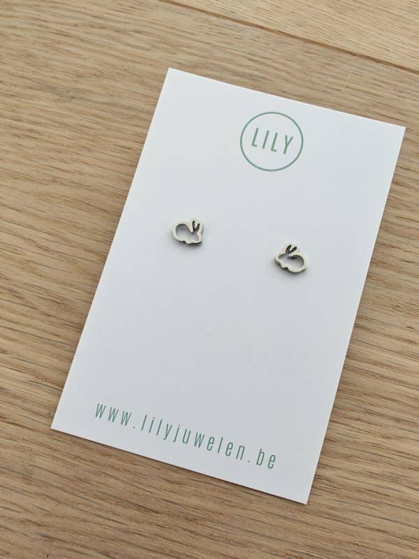 Brincos Coelho (Prata) por atacado de Lily