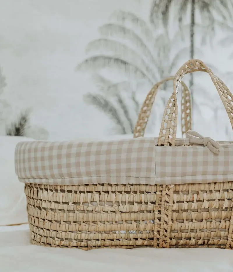 Manufacture des bébés français - Wholesale Bassinet - Baby - Bassinet vichy pebble6