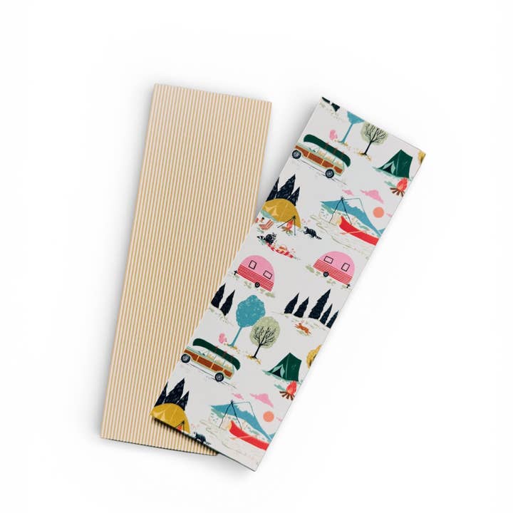 Patterned Paper Bookmark | Gone Camping for wholesale by Olive & Company