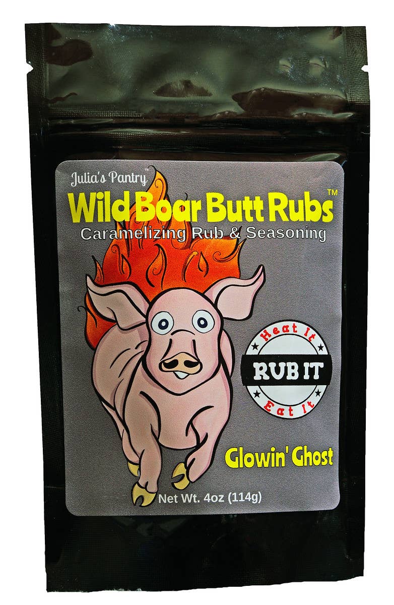 Julia's Southern Foods, LLC - Wholesale Rub - Wild Boar Ghost Pepper Rub, 4oz