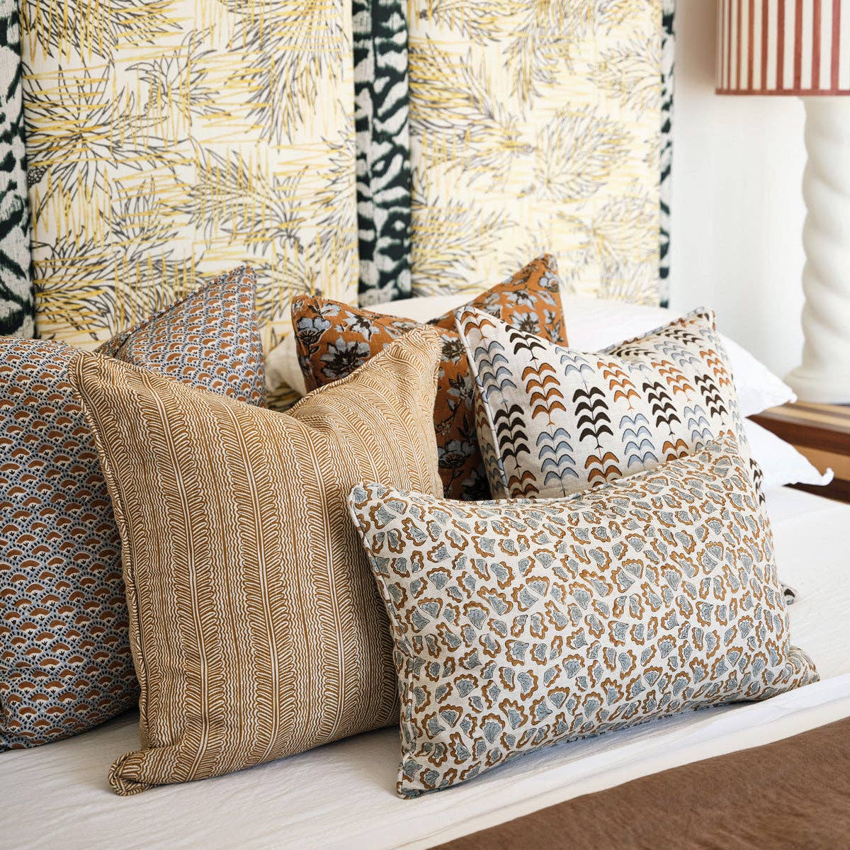 Walter G - Vente Housse de coussin - Taie d'oreiller Naples Sahara2