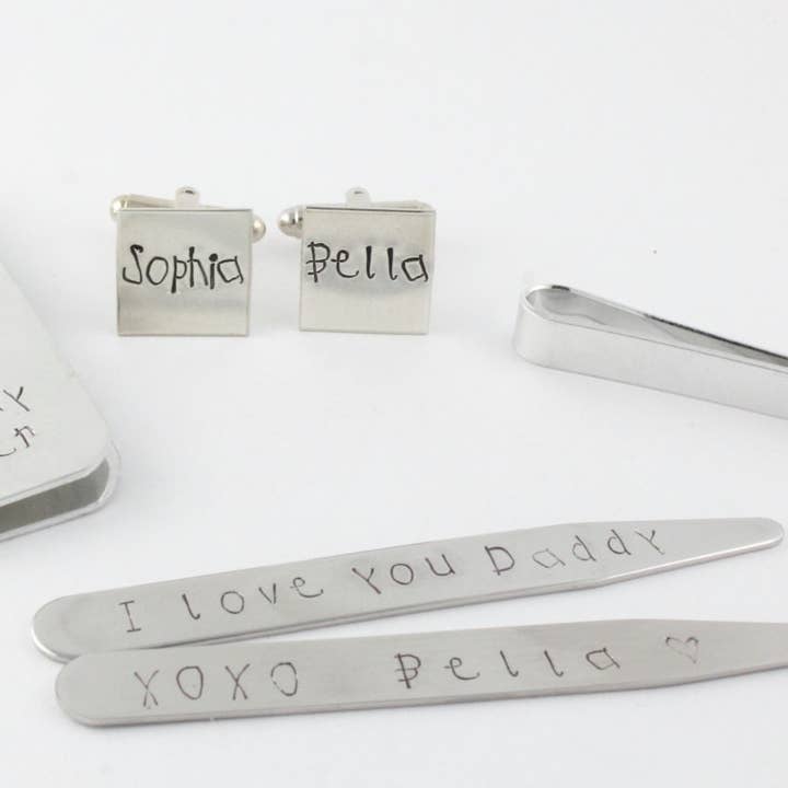 Men's Personalized Accessories Gift Pack for Dad & Groom for wholesale by The Silver Diva