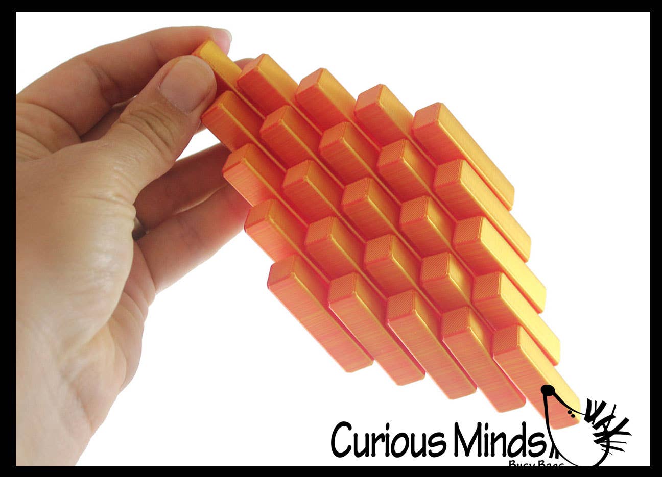 Curious Minds Toys - Wholesale Fidget Toy - Kids - 1 - 3D Printed Shape Shifting Pixel Cube - Sliding Transform5