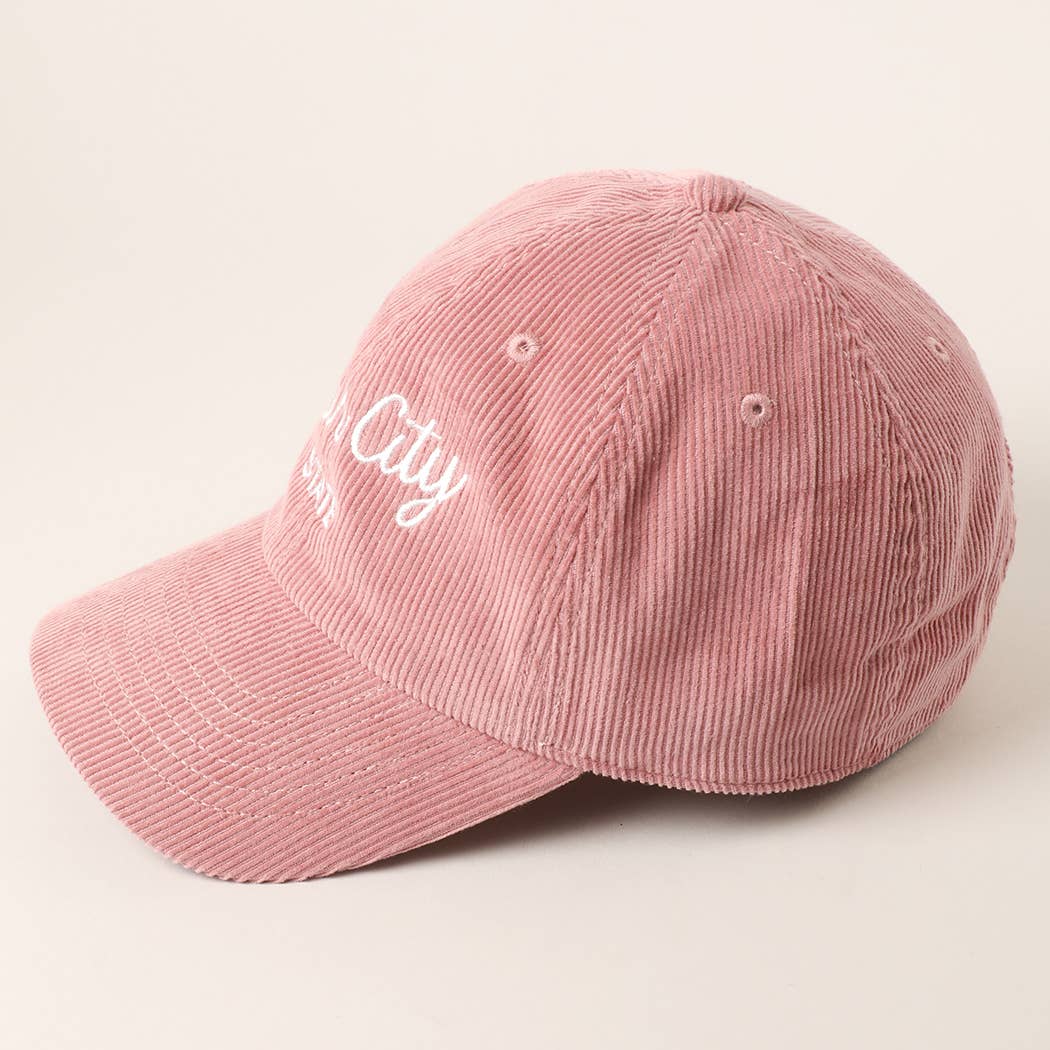 Custom Corduroy Embroidered Hat – Your City & State Design for wholesale on Faire17
