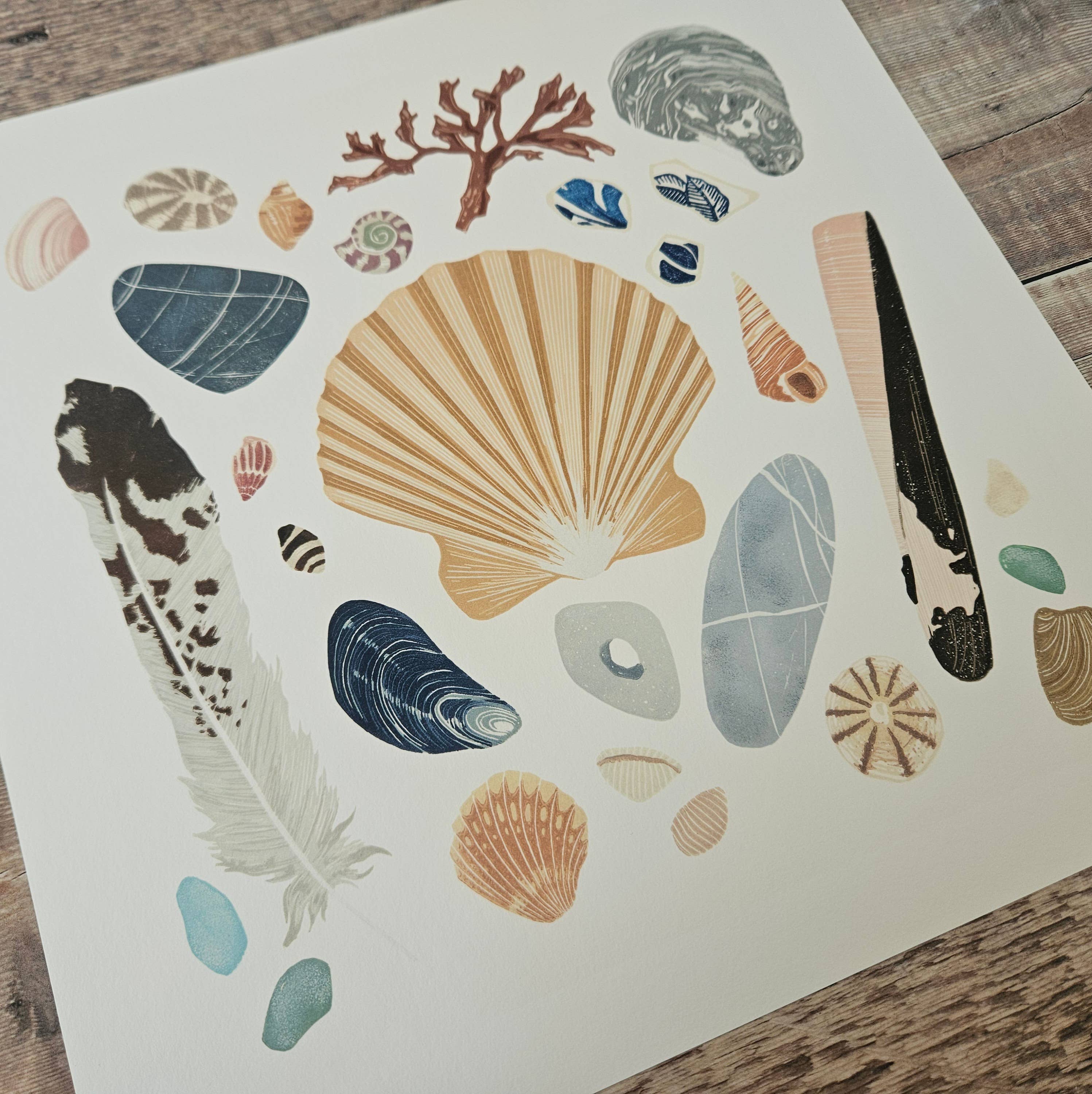 Flotsam Prints - Wholesale Art Print - Beachcombing - Archival Quality Giclée Print 2