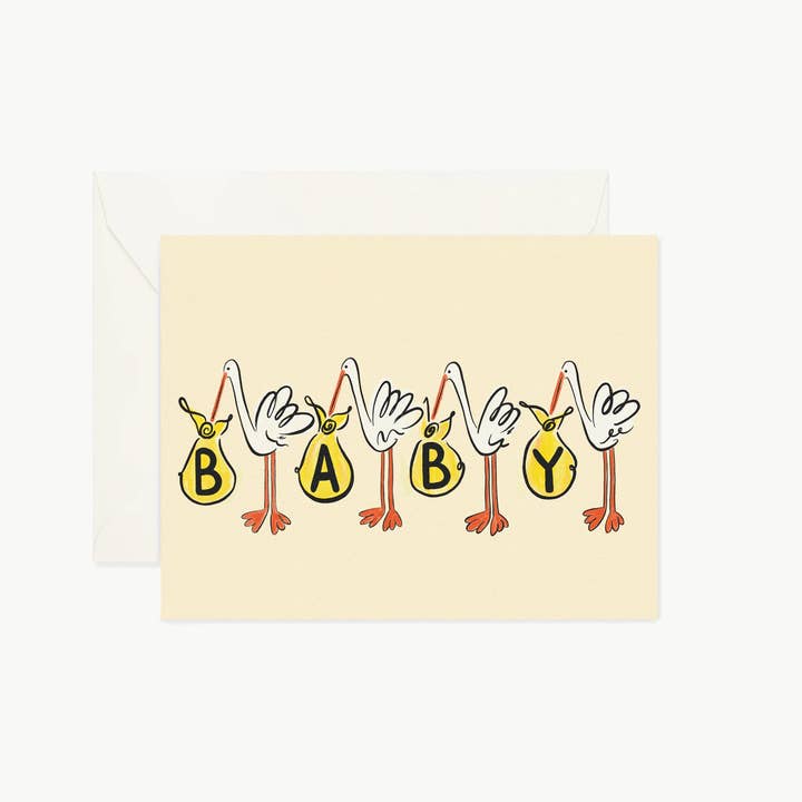 Courage Card Co. - Vente Cartes bébé - Livraison de cigogne