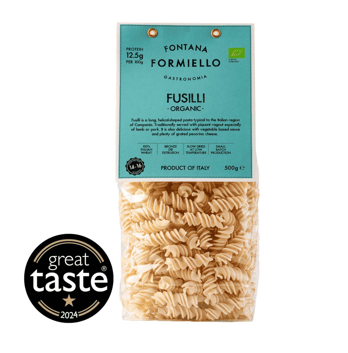 Gourmica - Wholesale Pasta - Fontana FORMIELLO Organic Fusilli (500g)