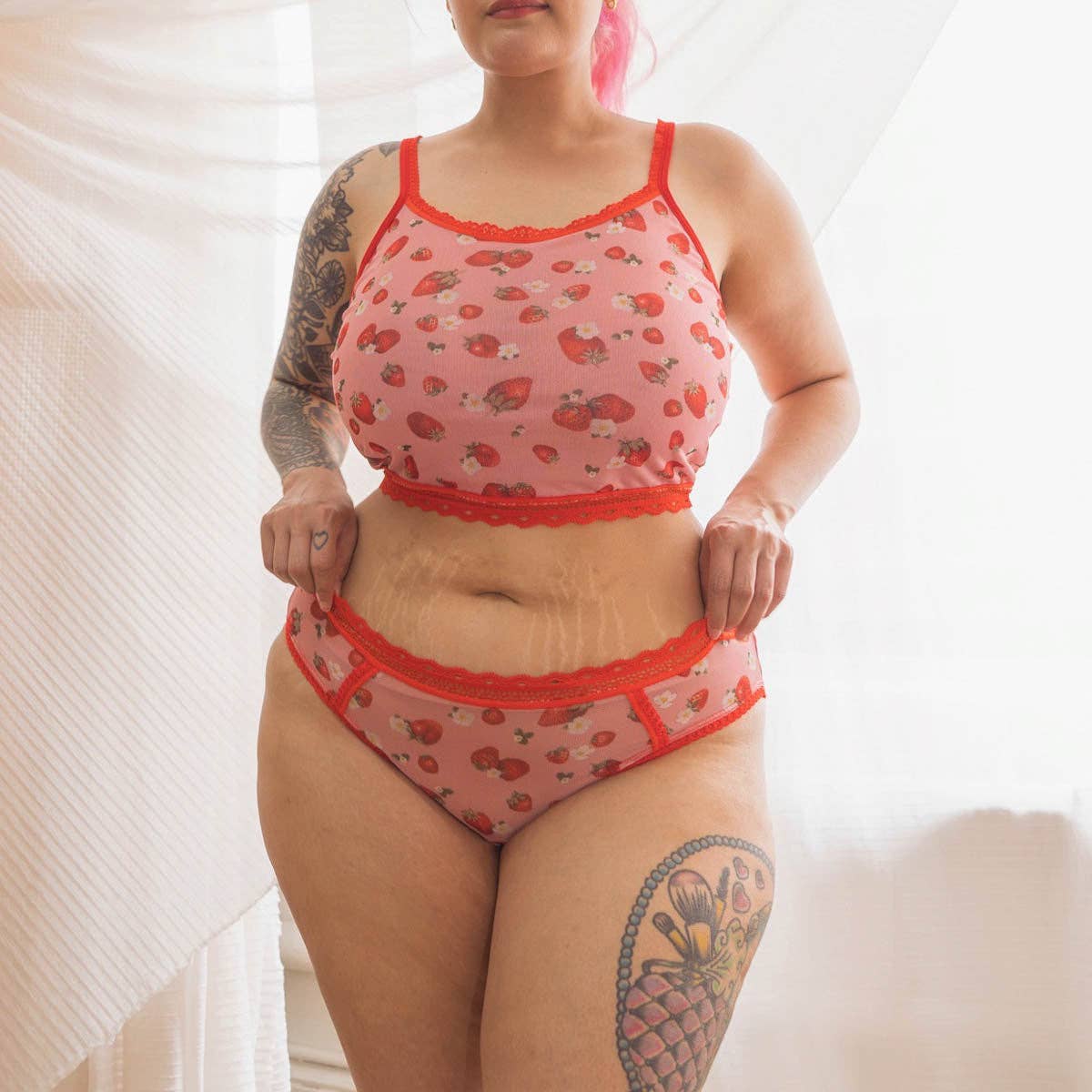 Strawberries & Cream Printed Bikini for wholesale on Faire7