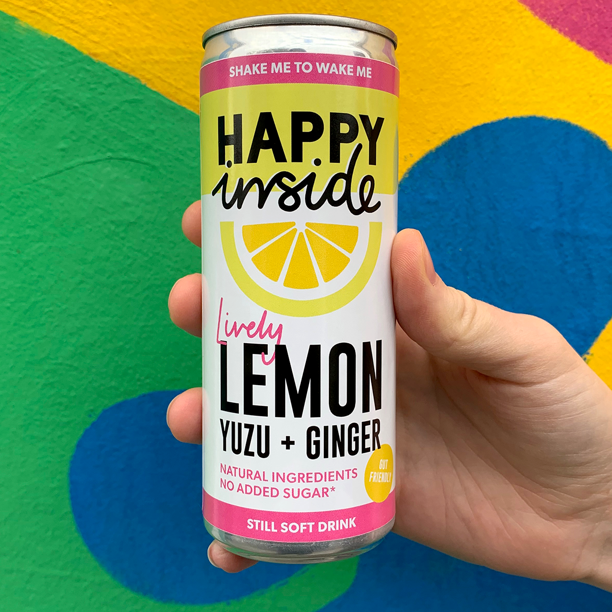Happy Inside – wholesale Fruit juice – Lemon, Yuzu & Ginger Gut Health Drink - No Fizz, Immunity4