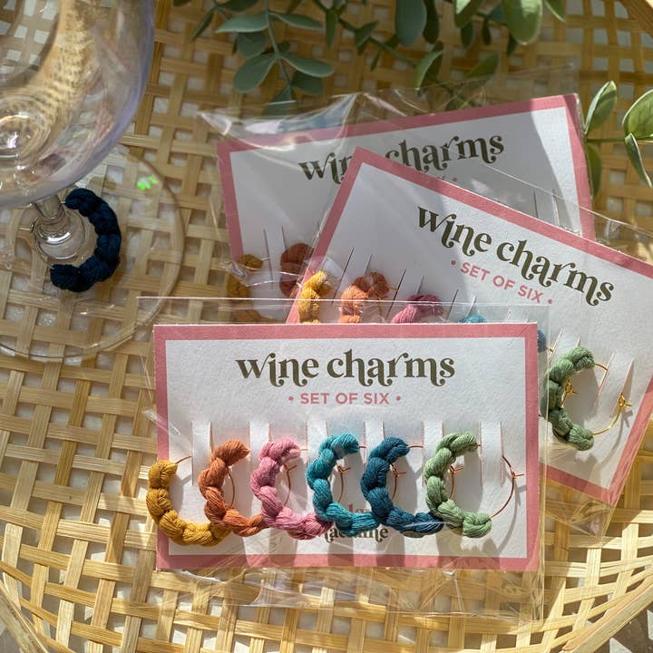 Ashley's Macrame - Wholesale Wine Charm - Macrame Wine Charm Sets2