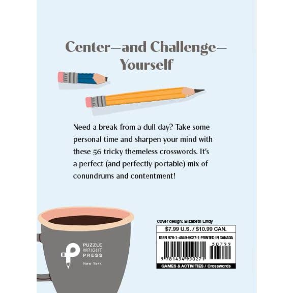 Union Square & Co. - Wholesale Puzzle - Kids - Pause for Puzzles: Hard Crosswords for Focus by Wyna Liu