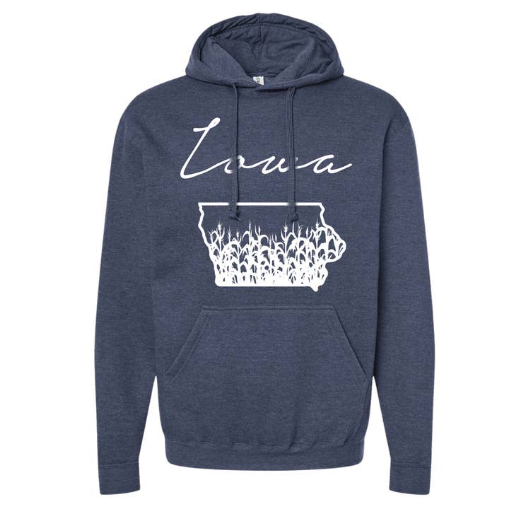 dkhandmade - Wholesale Graphic Sweatshirt - Women's - IOWA CURSIVE Sweatshirts and Hoodies 1