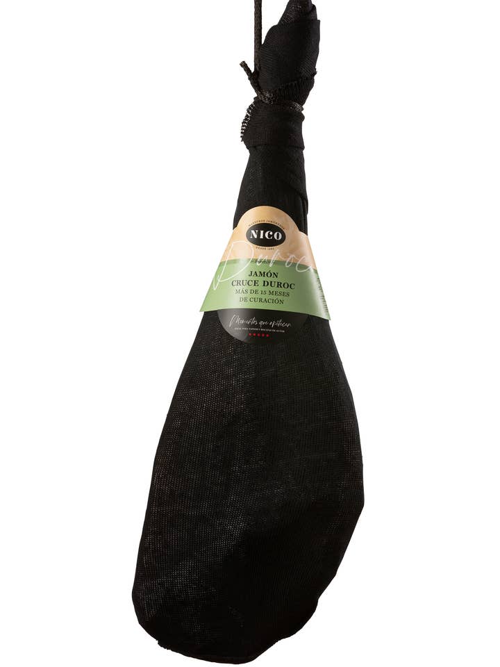 PROSCIUTTO INCROCIO DUROC 6,5-7,5 kg. Stagionatura oltre 14 mesi. per la vendita all'ingrosso da parte di NICO JAMONES