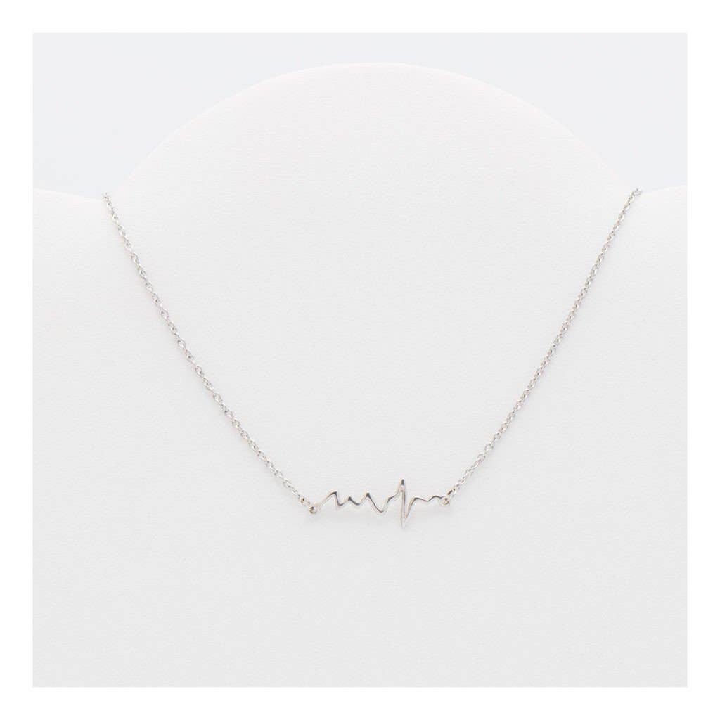Quan Jewelry - Wholesale Pendant/Charm Necklace - Macaria Electrocardiogram Heartbeat Necklace, Nurse Gifts8