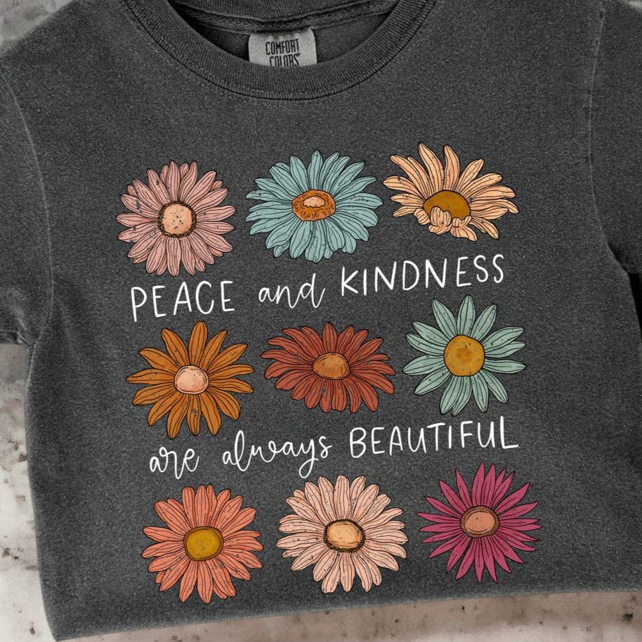 STRONG N FREE CDN - Wholesale Hoodie - Women's - T-Shirt Sweatshirt Hoodie  Peace and Kindness Floral Boho0