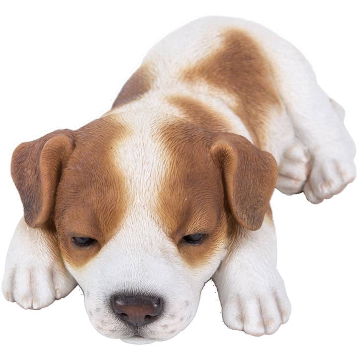 Hi-Line Gift Ltd. - Wholesale Decorative Figurine - Jack Russell Puppy Sleeping