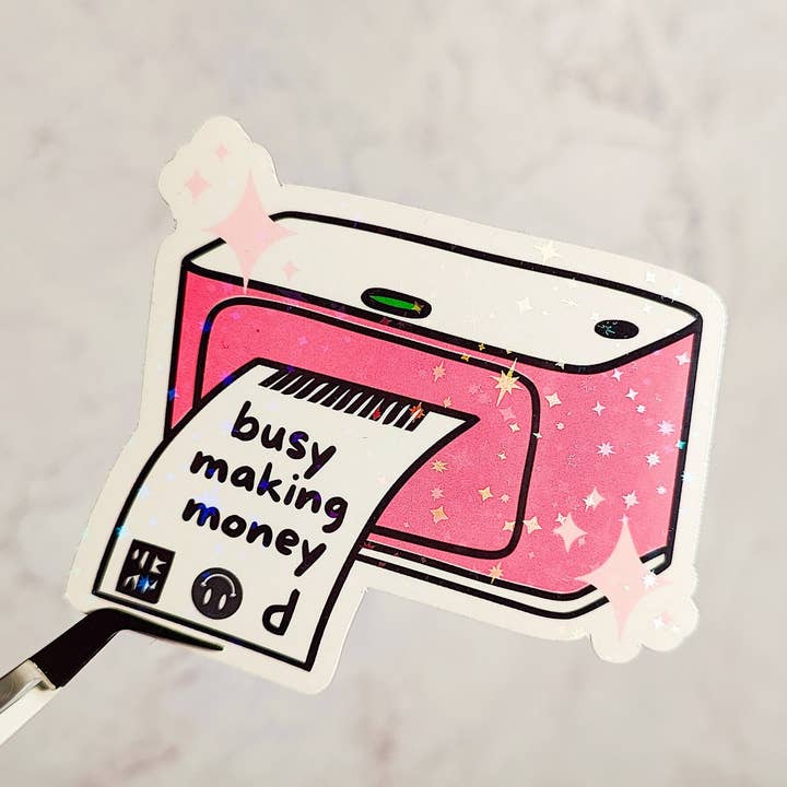 Autocollant résistant à l'eau pour entrepreneur holographique pour la vente par honeysheshome