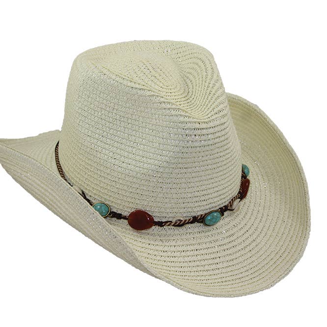 Western Cowboy Fedora Paper Braid 1348 Hat Spring for wholesale by Jeanne Simmons Accessories