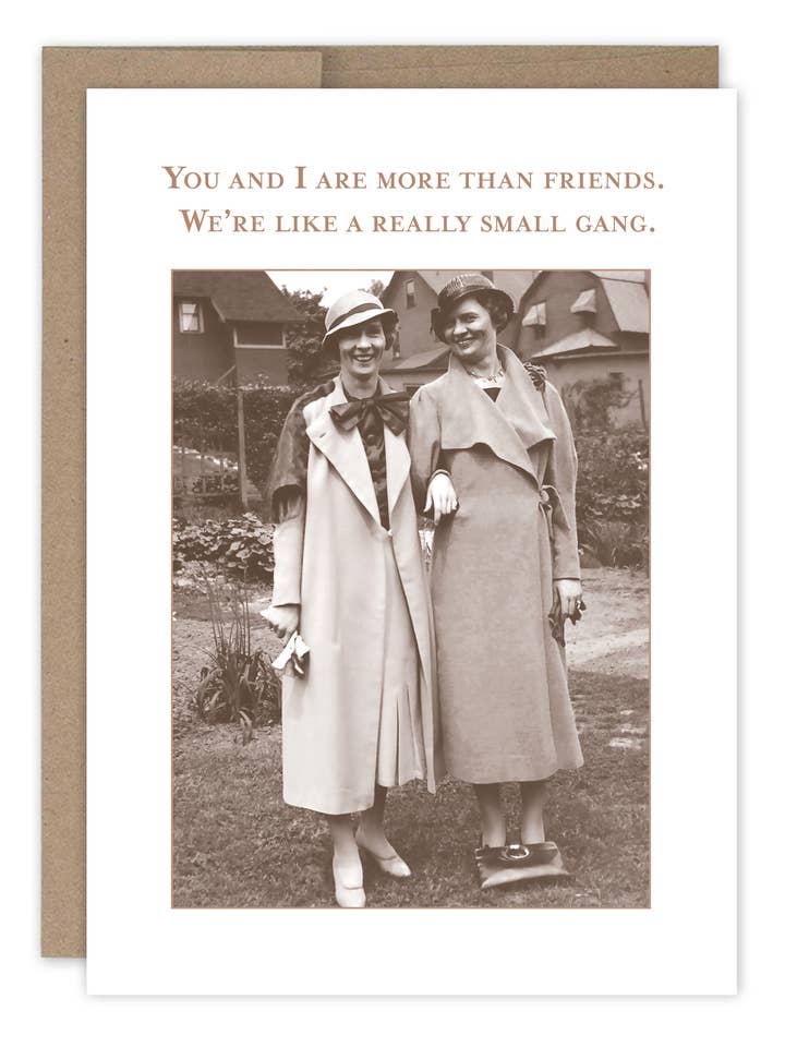 Really Small Gang Friendship / Just Because Card for wholesale by Shannon Martin Design