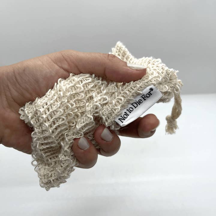 Not to Die For - Wholesale Soap Pouch/Sack/Bag - Sisal Soap Saver Bag1