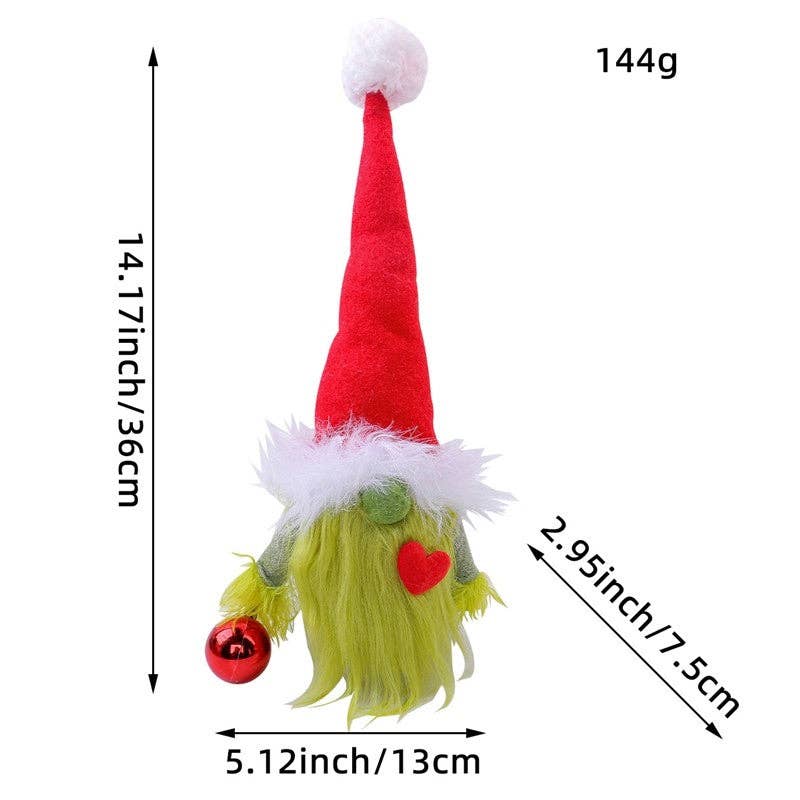 UZ Wholesale Store – Engroshandel Julepynt – Rødt Hjerte Ansigtsløs Dukke0