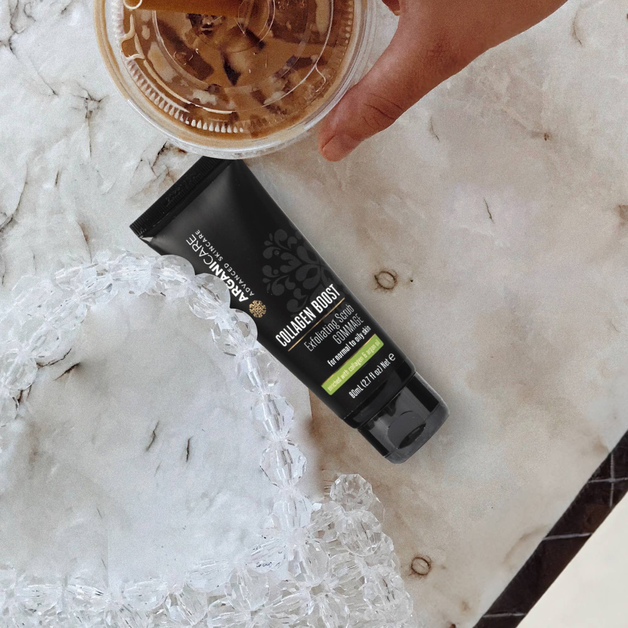 ARGANICARE - Wholesale Facial Exfoliant/Scrub - Skin Care Collagen Boost - Exfoliating Facial Scrub