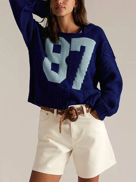 Rosa Clothing - Wholesale Knit Sweater - Women's - The 87 Pullover Sweater With Twist Pattern2