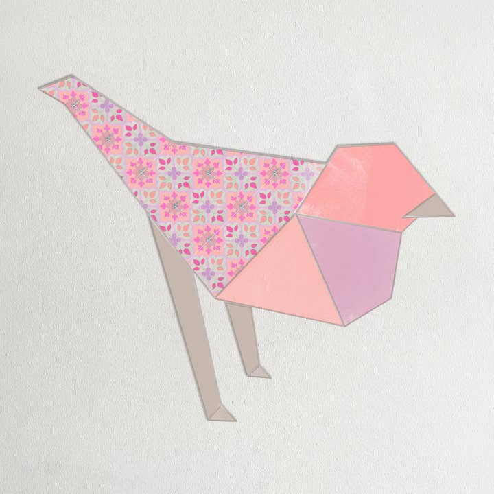 Adesivo decorativo Pássaro Azulejo per la vendita all'ingrosso da parte di Croki Designs