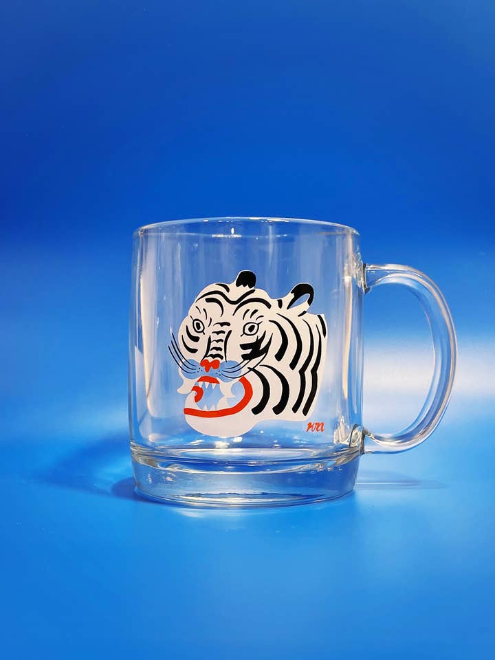 Tiger-Glasbecher für den Großhandel von Kristina Micotti