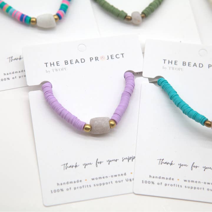 The Bead Project by TWOPU - Wholesale Beaded Bracelet - Vibe Bracelet | Heishi Beads & Recycled Glass Beads30