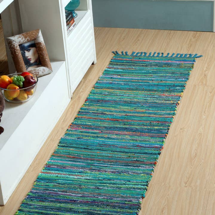 Second Nature Online – Engroshandel Løst tæppe – Festival vævet tæppe i genanvendt bomuldsblanding i forskellige farver6