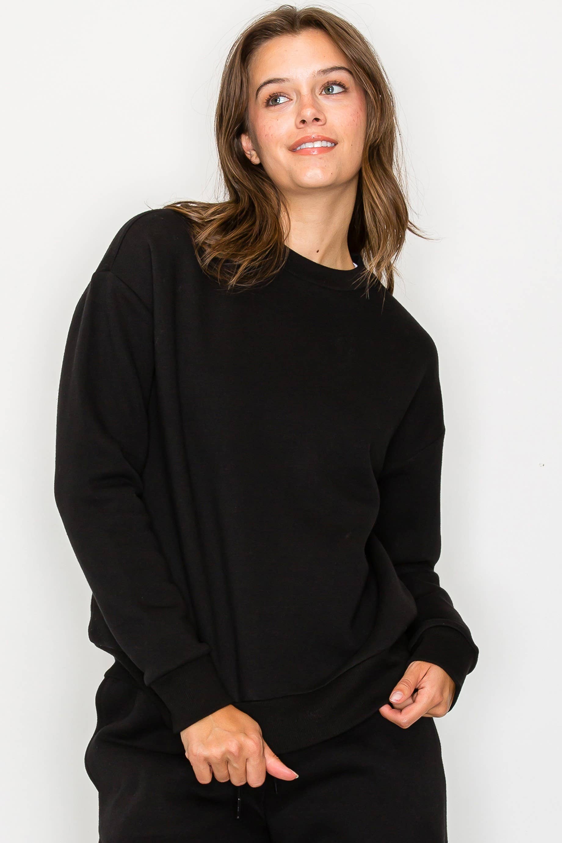 Vanilla Monkey – Engroshandel Sweatshirt - Dame – Afslappet Fleece Crewneck Sweatshirt2