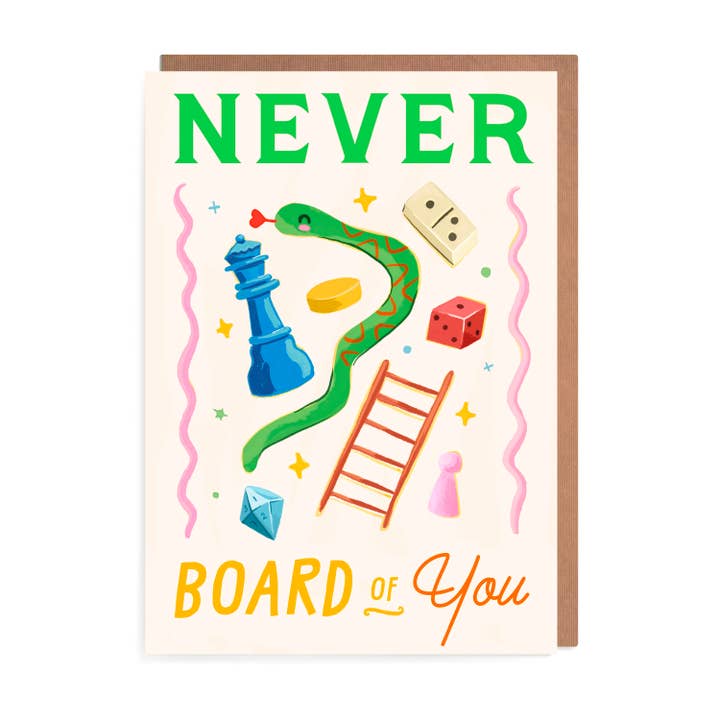 Never Board of You Card | Snakes and Ladders Game for wholesale by URGHH Card Co.