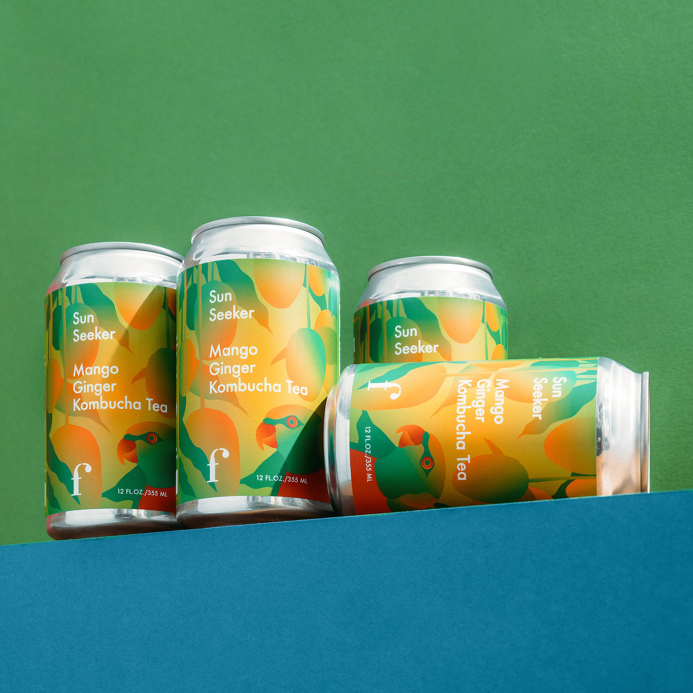 Figment Kombucha - Wholesale Kombucha - "Sun Seeker" Mango Ginger Kombucha - 12-pack2