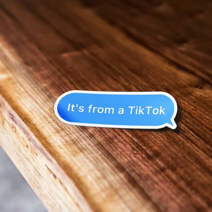 Sticker Bull - Wholesale Sticker - Its From A TikTo Sticker, TikTok, Meme Sticker, TikTok Waterproof Vinyl Sticker It's From A TikTok for Laptop, Waterbottle and, Car1