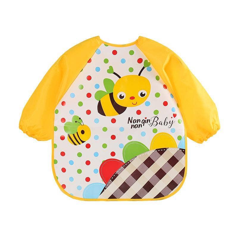 KiddieKickz - Vente Tablier – enfant - Tablier imperméable à manches longues Cute Bibs, blouse d'alimentation pour enfants12
