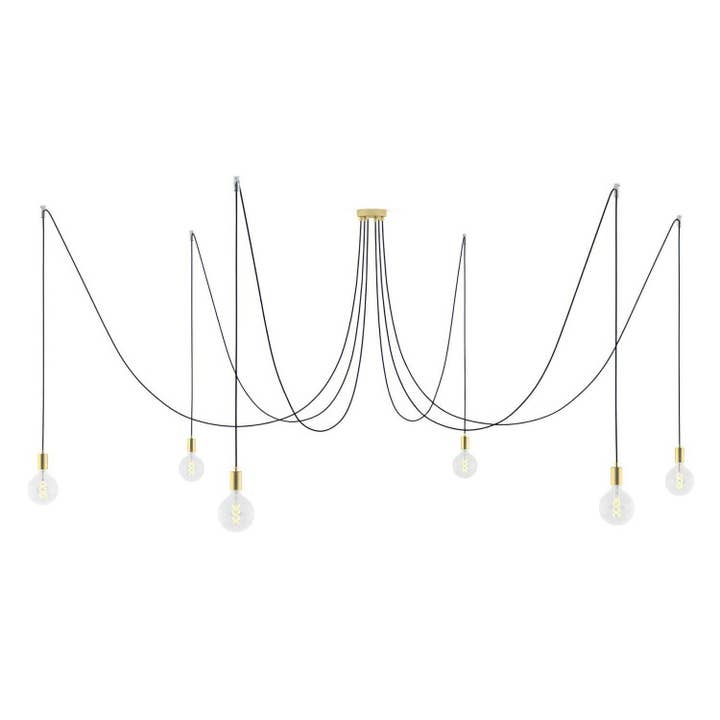 Spider - Meervoudige hanglamp met 6 pendels Gemaakt in Italië voor wholesale door LIGHTINUP S.R.L.