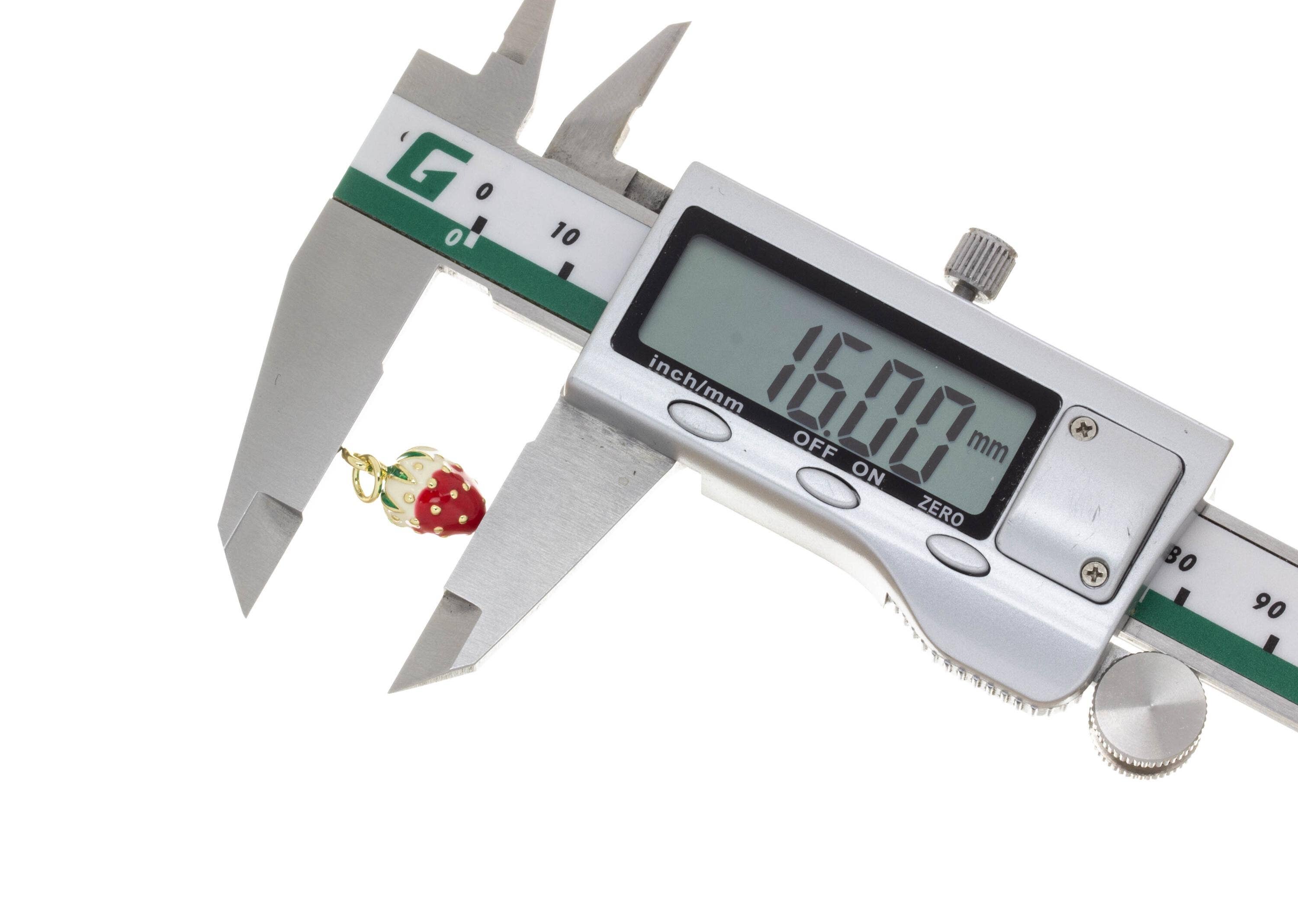 Jewel Pledge - Wholesale Individuele bedel/hanger - Glanzende Aardbei Gouden Bedels voor Sieraden Maken, CPG26016