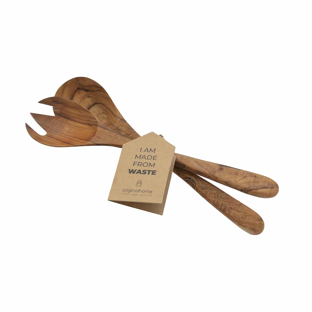 Originalhome – Großhandel Servierbesteck – Salatbesteck aus recyceltem Teakholz0