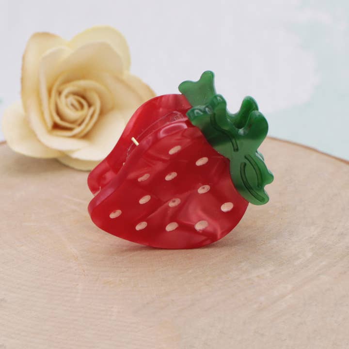 Fruit Bowl Accents Strawberry Hairclip and other Purchase Wholesale strawberry plugs. Free Returns & Net 60 Terms on Faire trending on Faire.