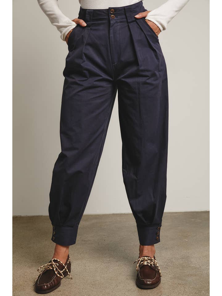 Forte - Vendita all'ingrosso Pantalone - Donna - Pantaloni affusolati con polsino plissettato FP000221