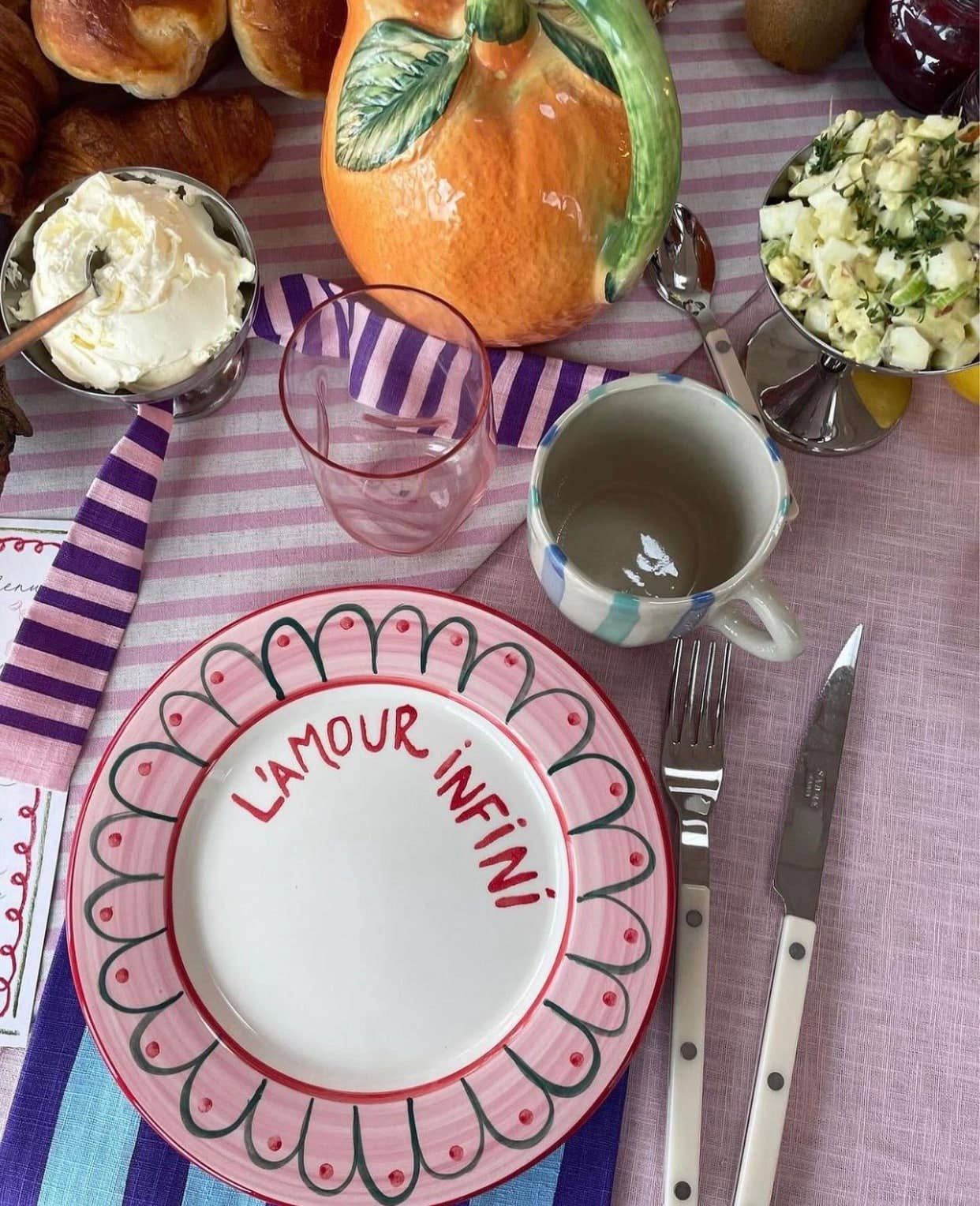 ACTOS - Wholesale Dinner Plate - L'Amour Infini Ceramic Dessert Plate1