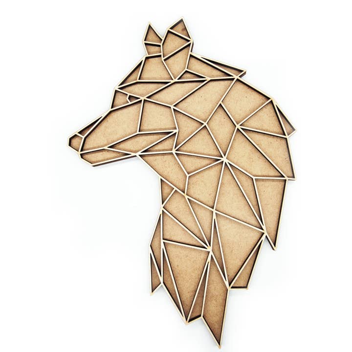 geometrischer Wolf für den Großhandel von Evyre Scrapbooking