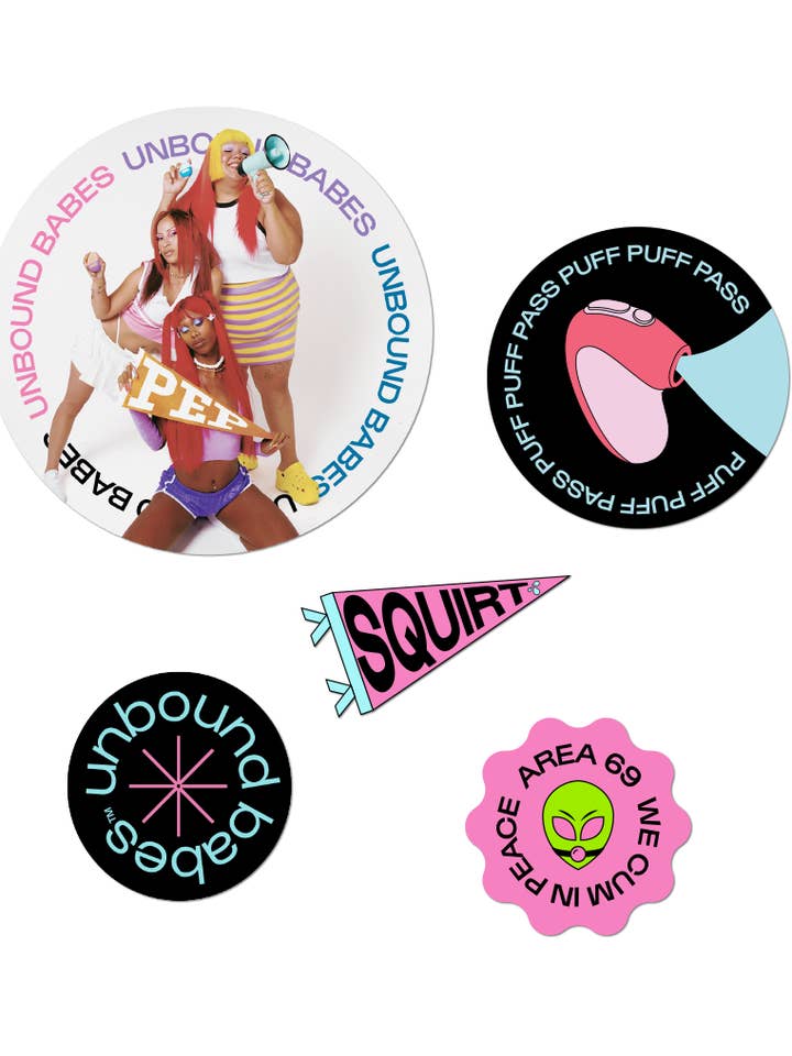 Pacchetto adesivi non rilegati per la vendita all'ingrosso da parte di Unbound